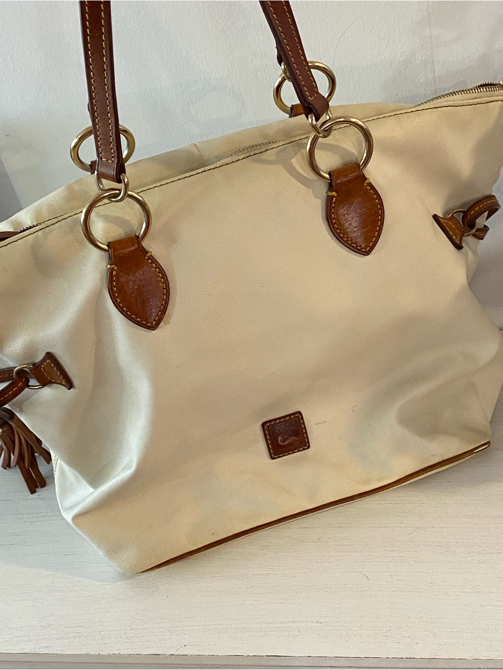 Dooney & Bourke Nylon Tote in Cream🌺 - Picture 14 of 15